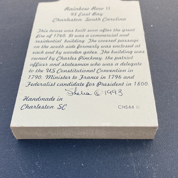 Rainbow Row Wooden Carved house 95 East Bay by Shelia's Collections - Picture 5 of 6